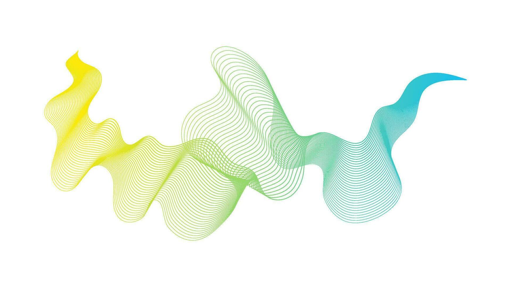 Abstract backdrop with wave gradient lines vector