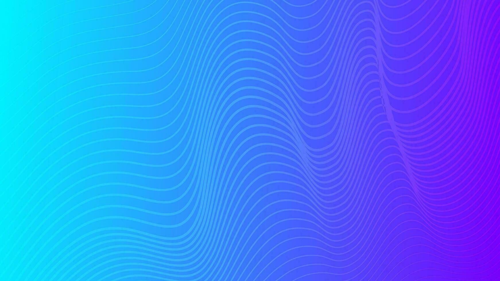 Modern colorful gradient background with wavy lines vector