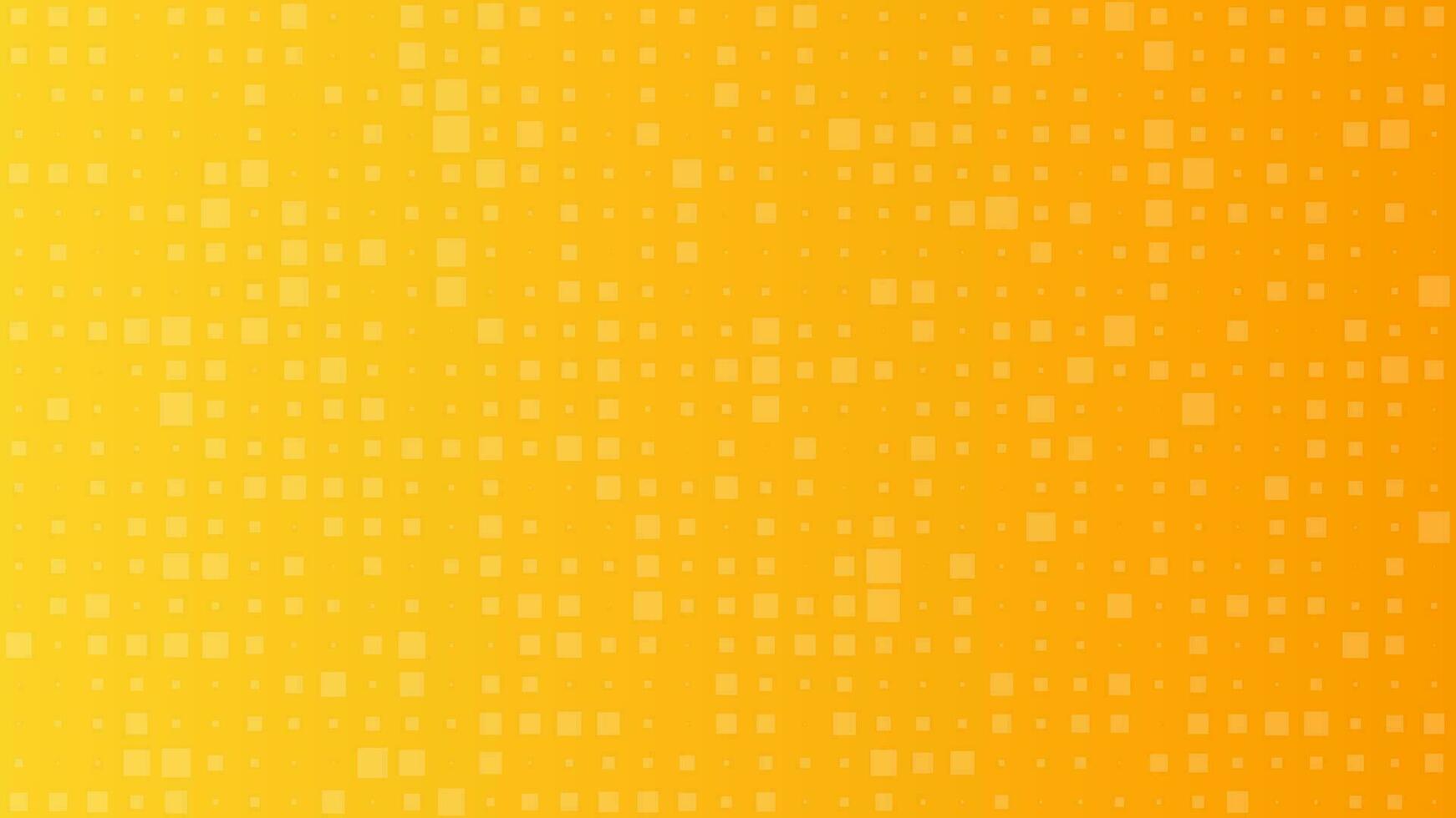 Abstract geometric background of circles. Yellow pixel background with empty space. Vector illustration.