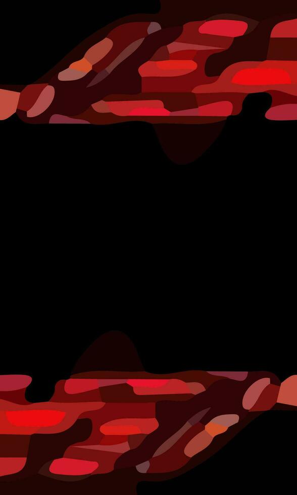 Aesthetic abstract art with a combination of shapes and red colors. Suitable for background and poster vector