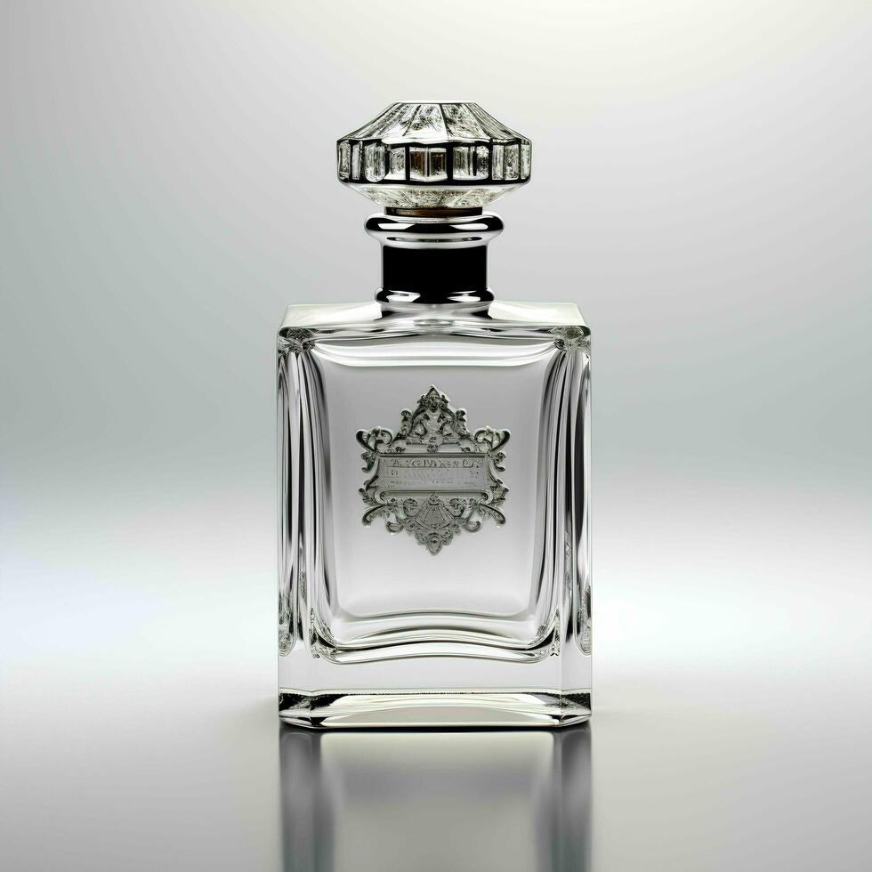 3d luxury perfume bottle mockup, AI Generative photo