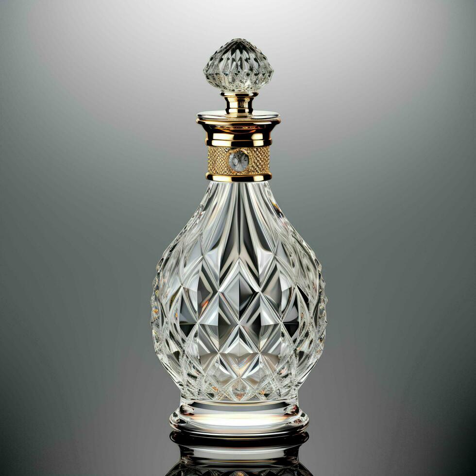 3d luxury perfume bottle mockup, AI Generative photo