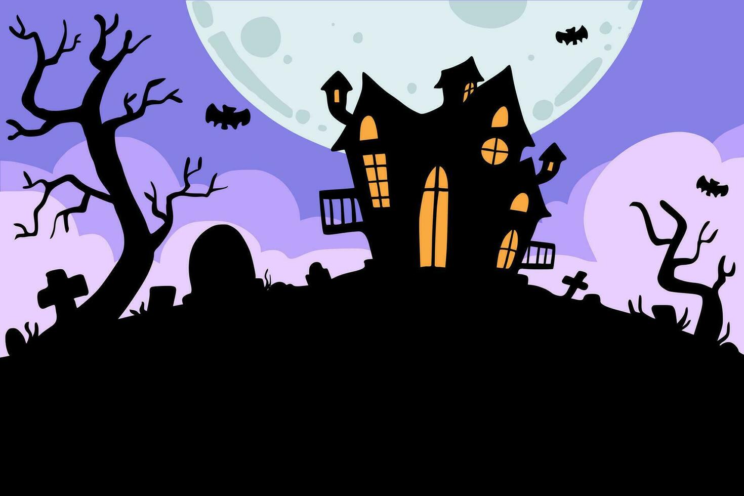 landscape background for composing Halloween day vector