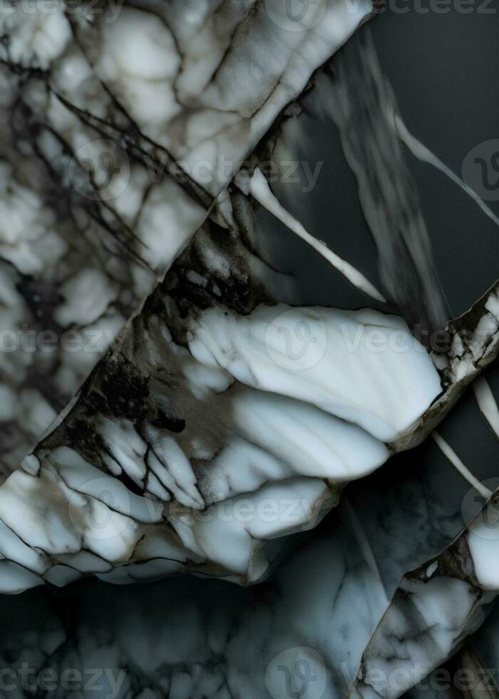 Close up of black marble textured background photo