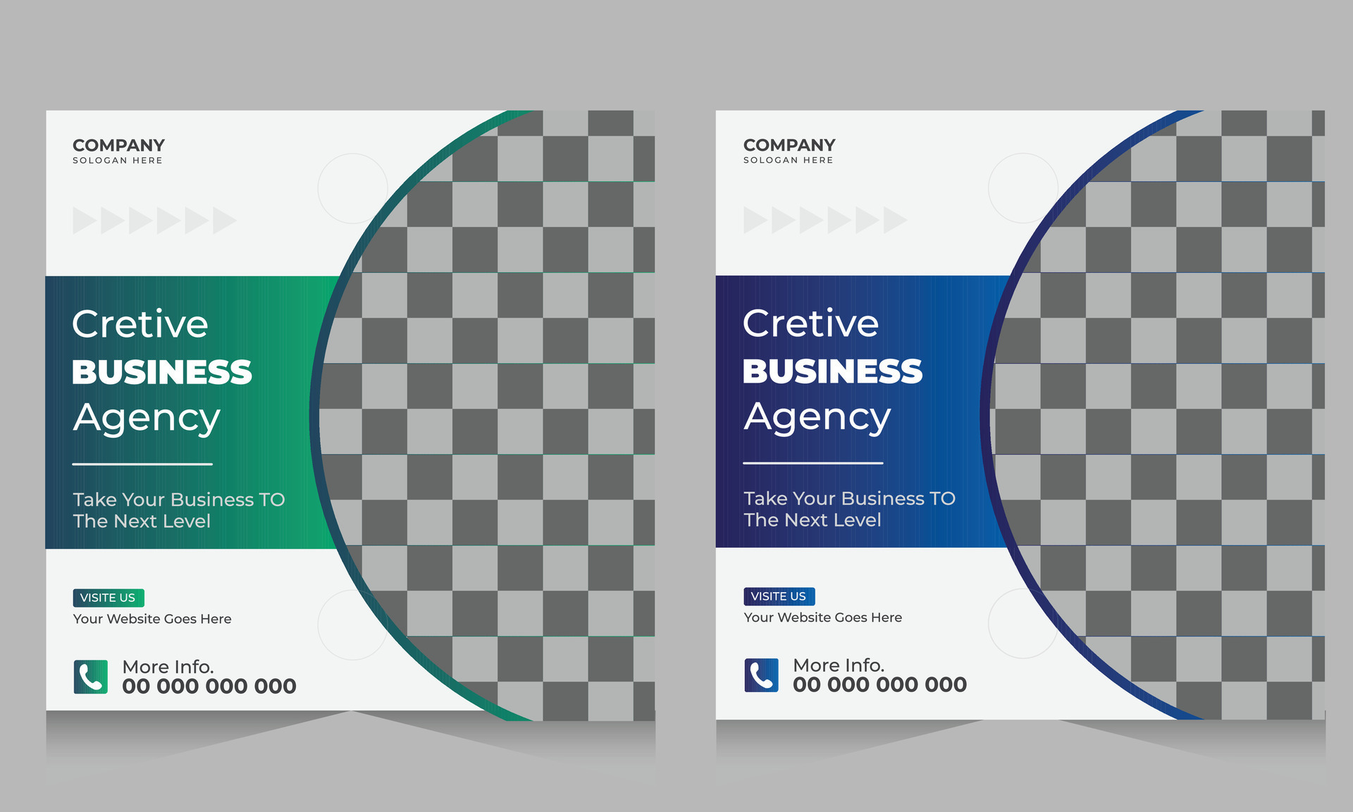Corporate Social media post design template, business marketing post