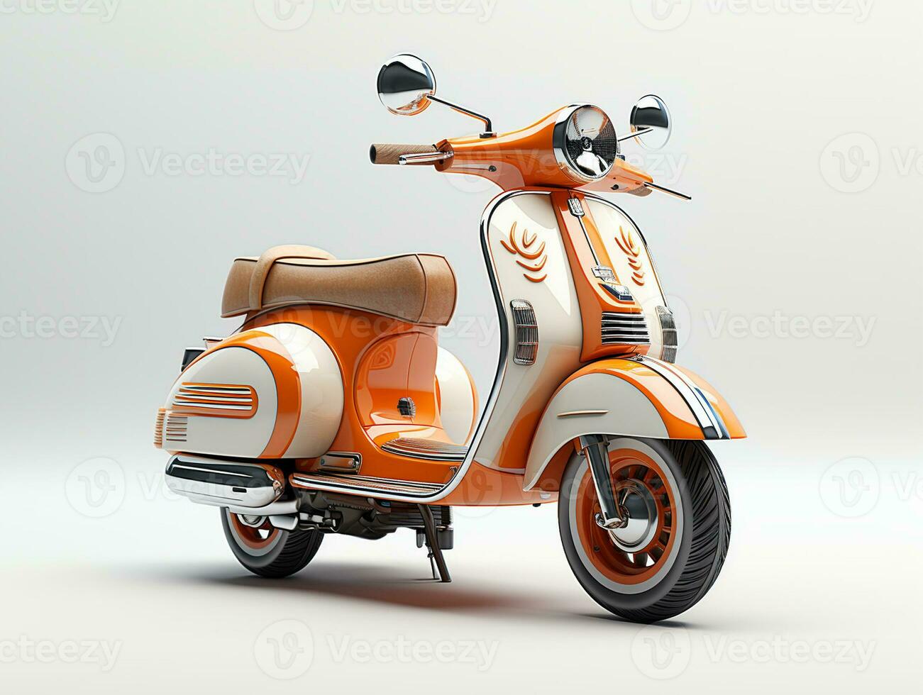 AI Generated Scooter motorcycle isolated photo