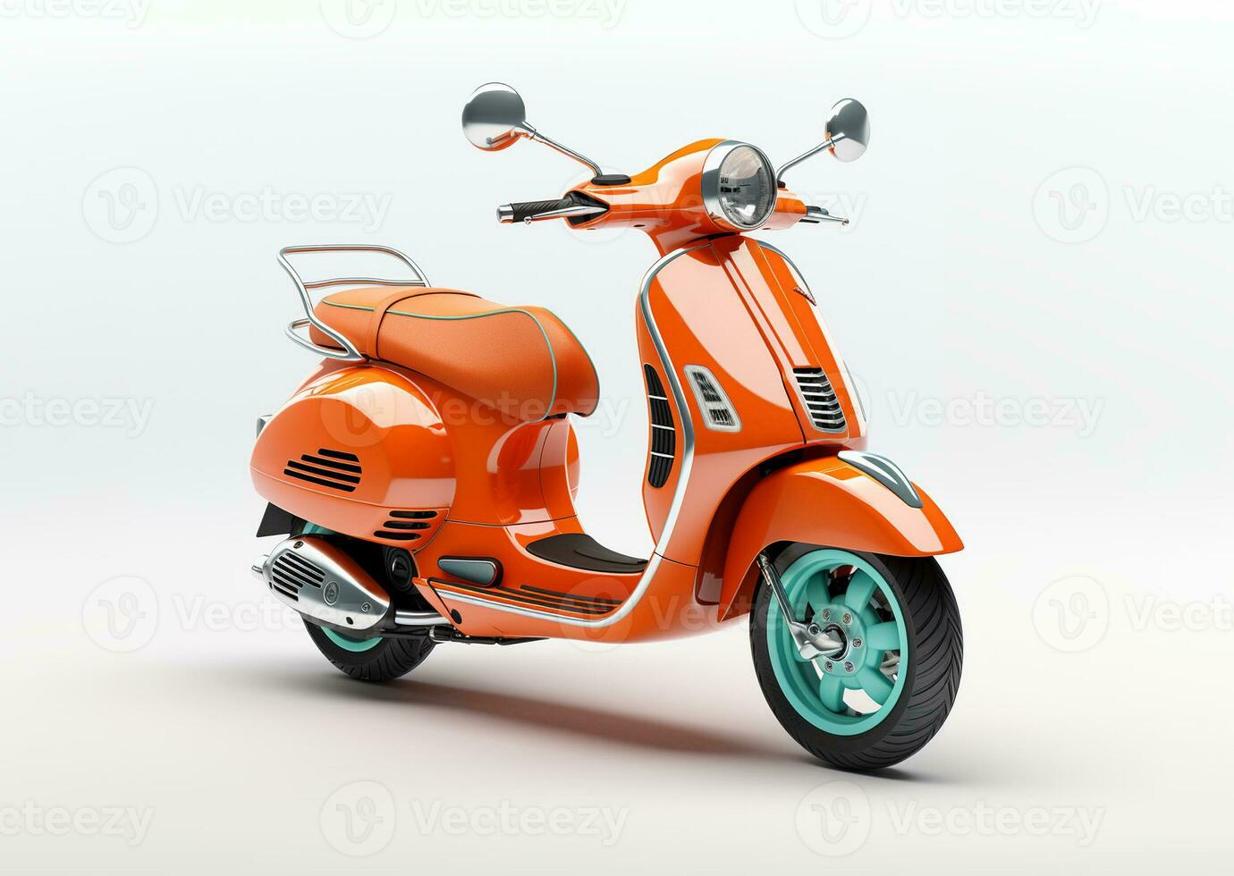 AI Generated Scooter motorcycle isolated photo