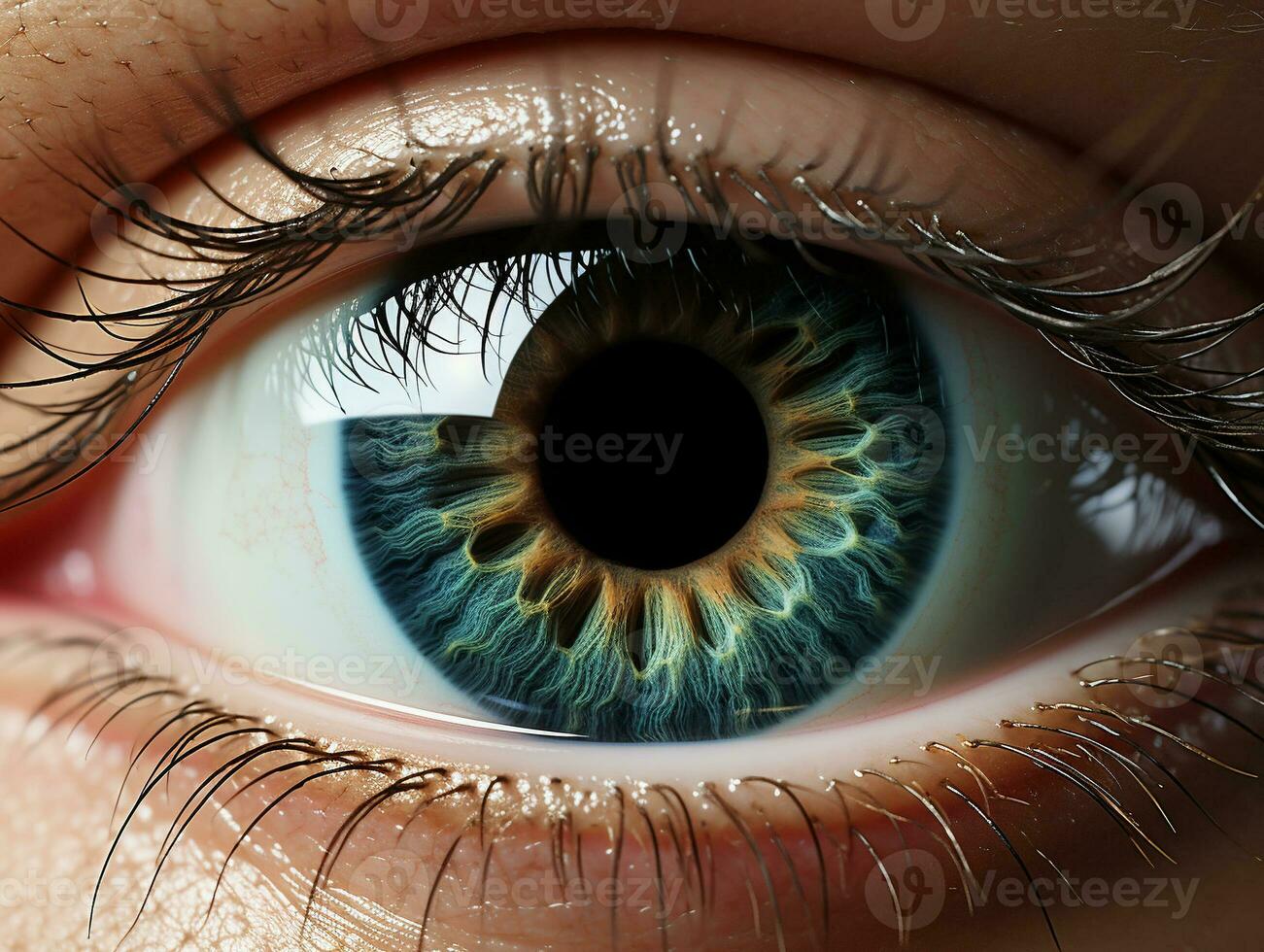 AI Generated Isolated eye photo