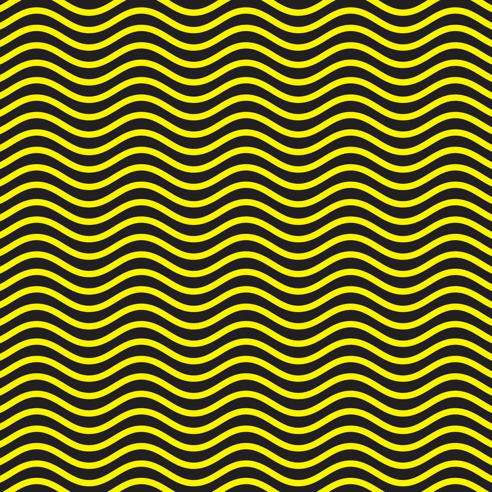 background with yellow waving lines on black vector