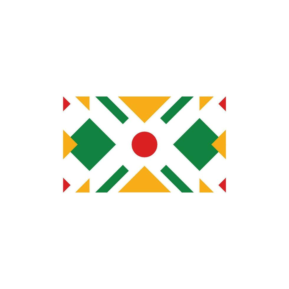 Black History Month Ethnic Pattern and Frame Element Design Collection vector