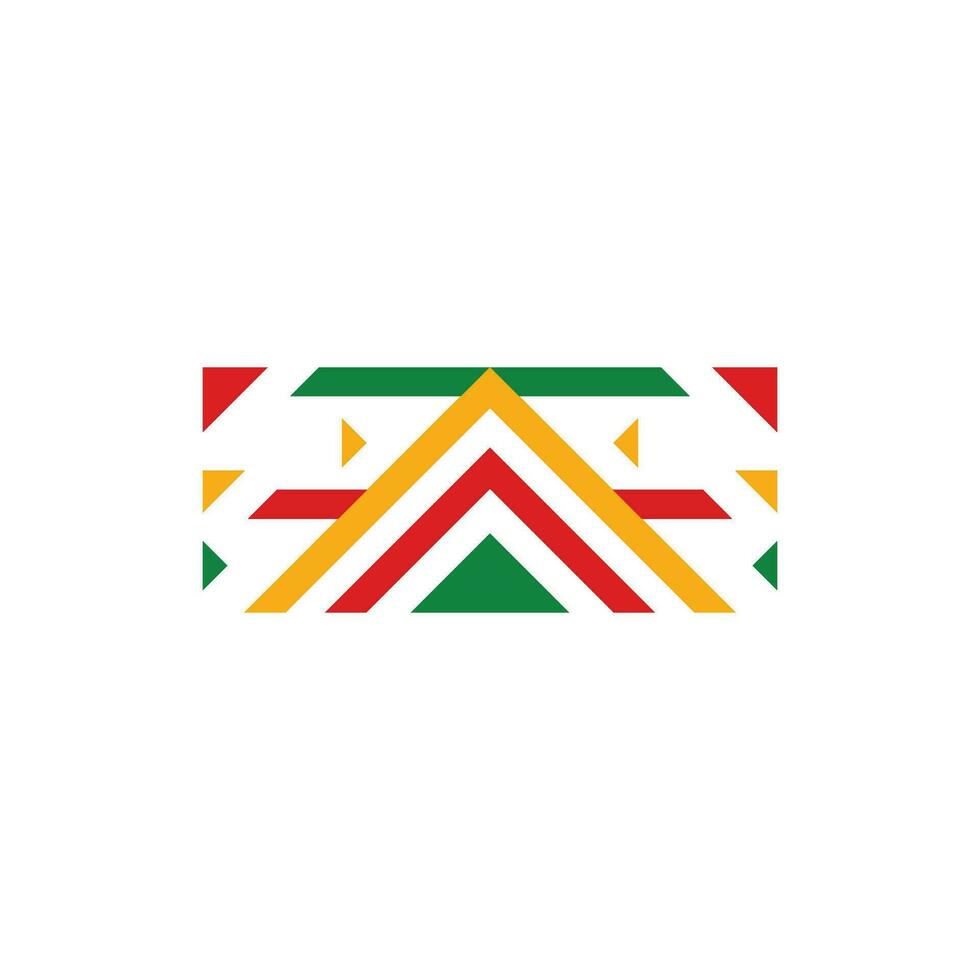 Black History Month Ethnic Pattern and Frame Element Design Collection vector