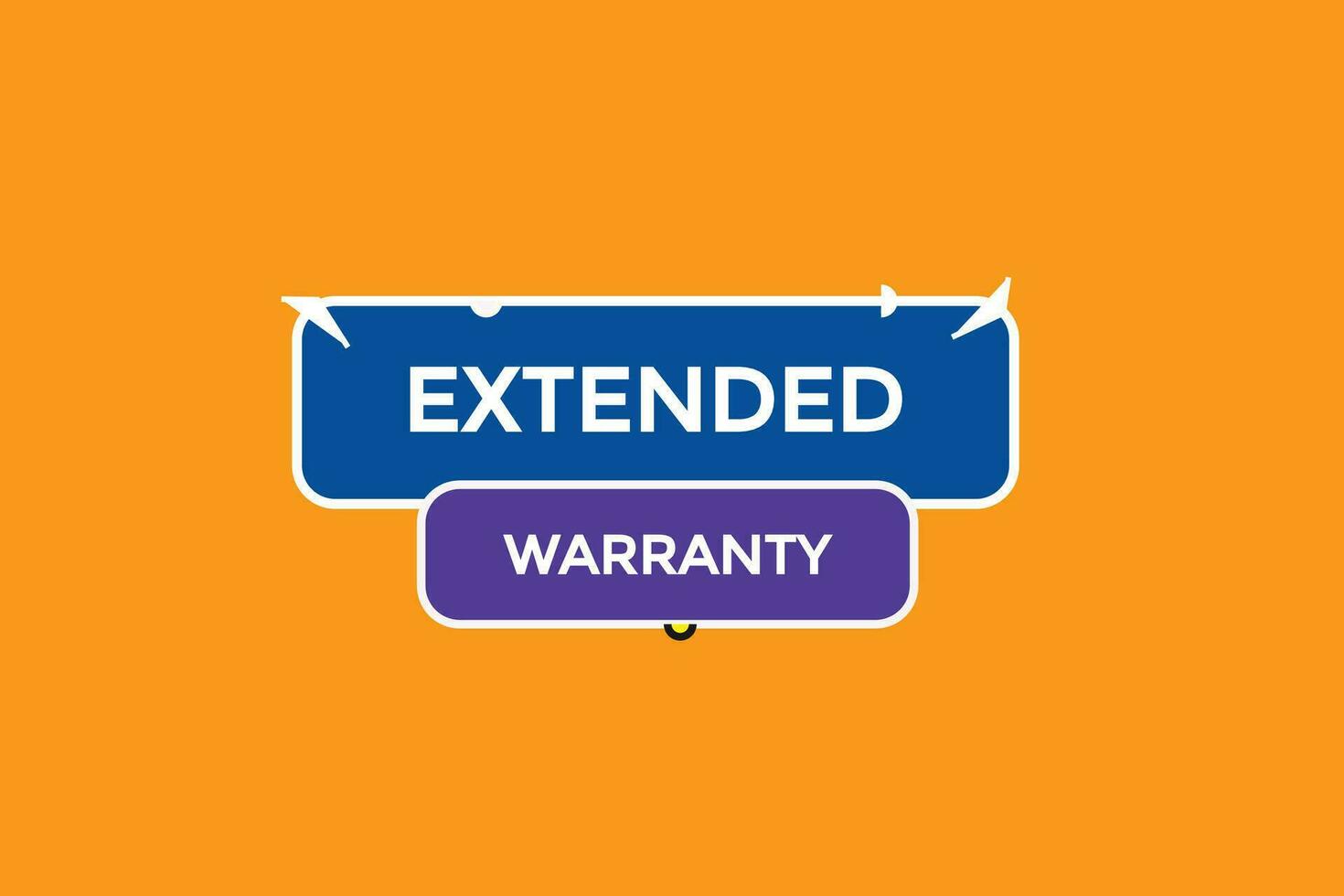 new extended warranty news website, click button, level, sign, speech, bubble  banner, vector