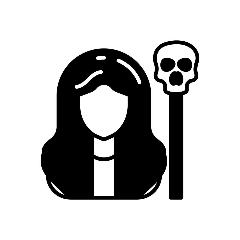 Necromancer icon in vector. Illustration vector