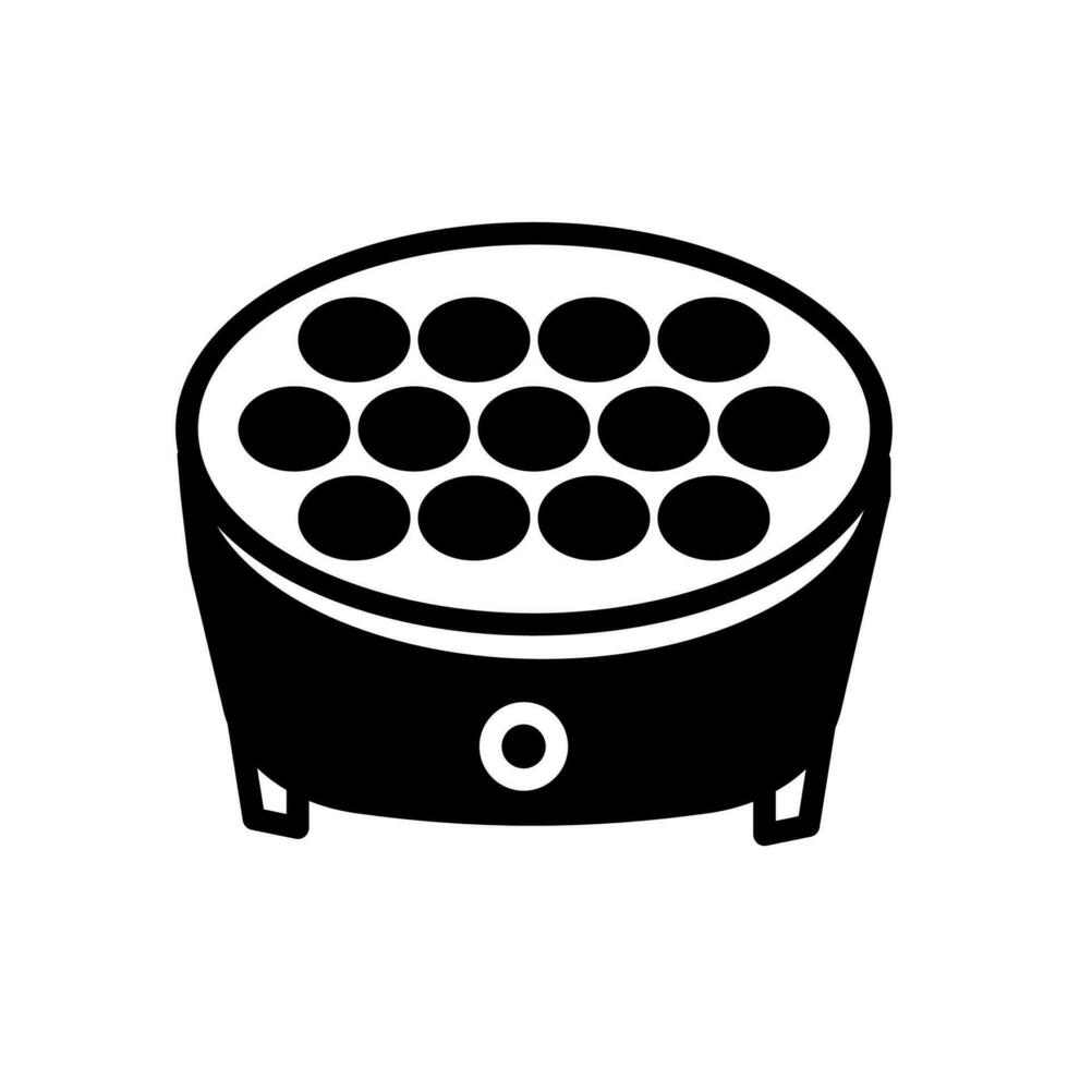 takoyaki fabricante icono en vector. ilustración vector