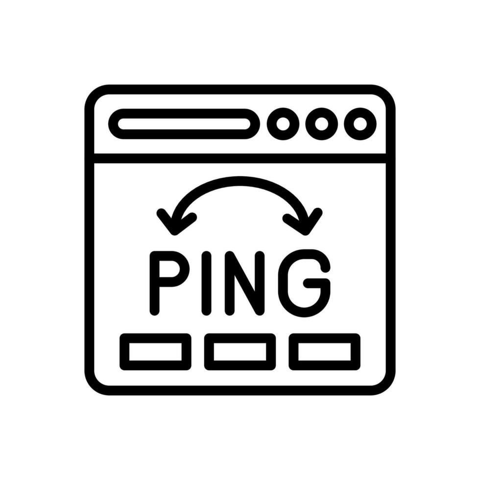 pingback icono en vector. ilustración vector