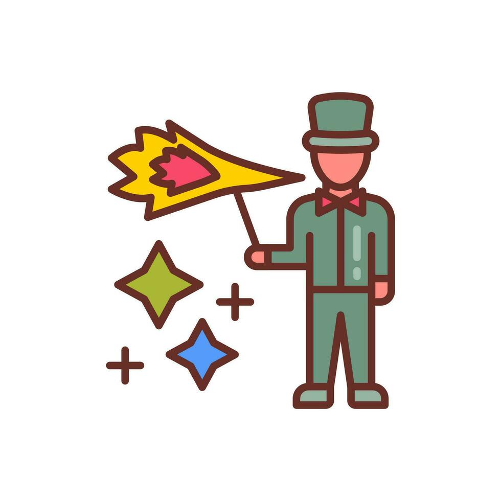 Fire Eater icon in vector. Illustration vector