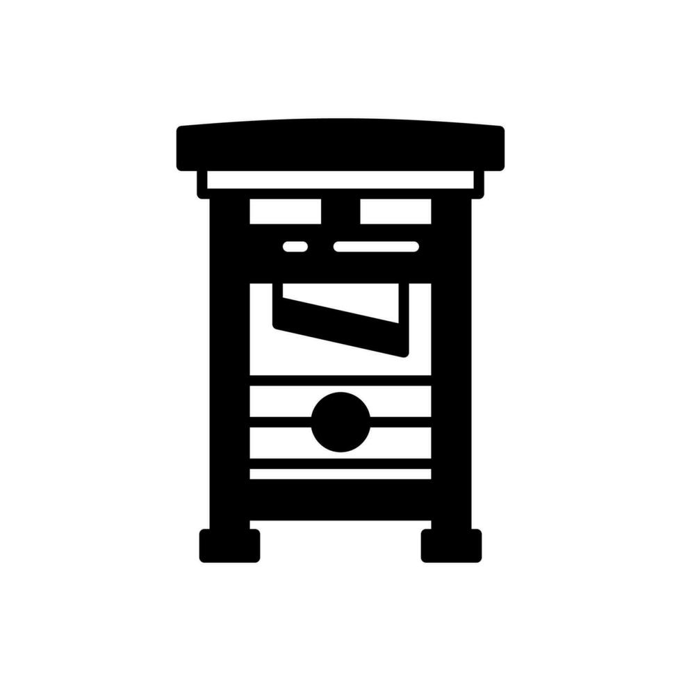 Guillotine icon in vector. Illustration vector