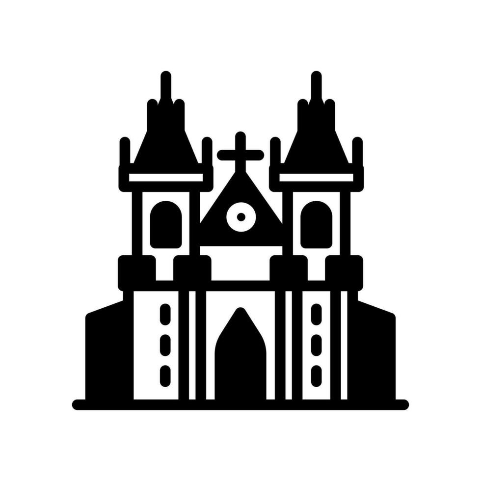 Praga icono en vector. ilustración vector