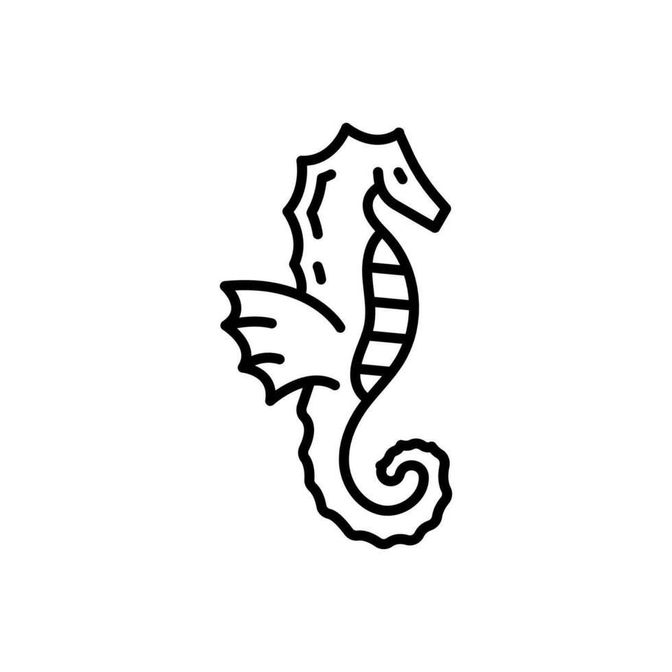 Sea Horse icon in vector. Illustration vector