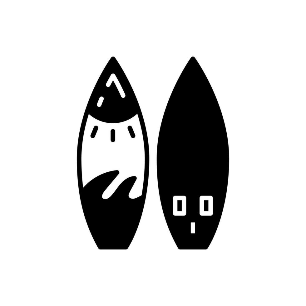 Surfboard icon in vector. Illustration vector