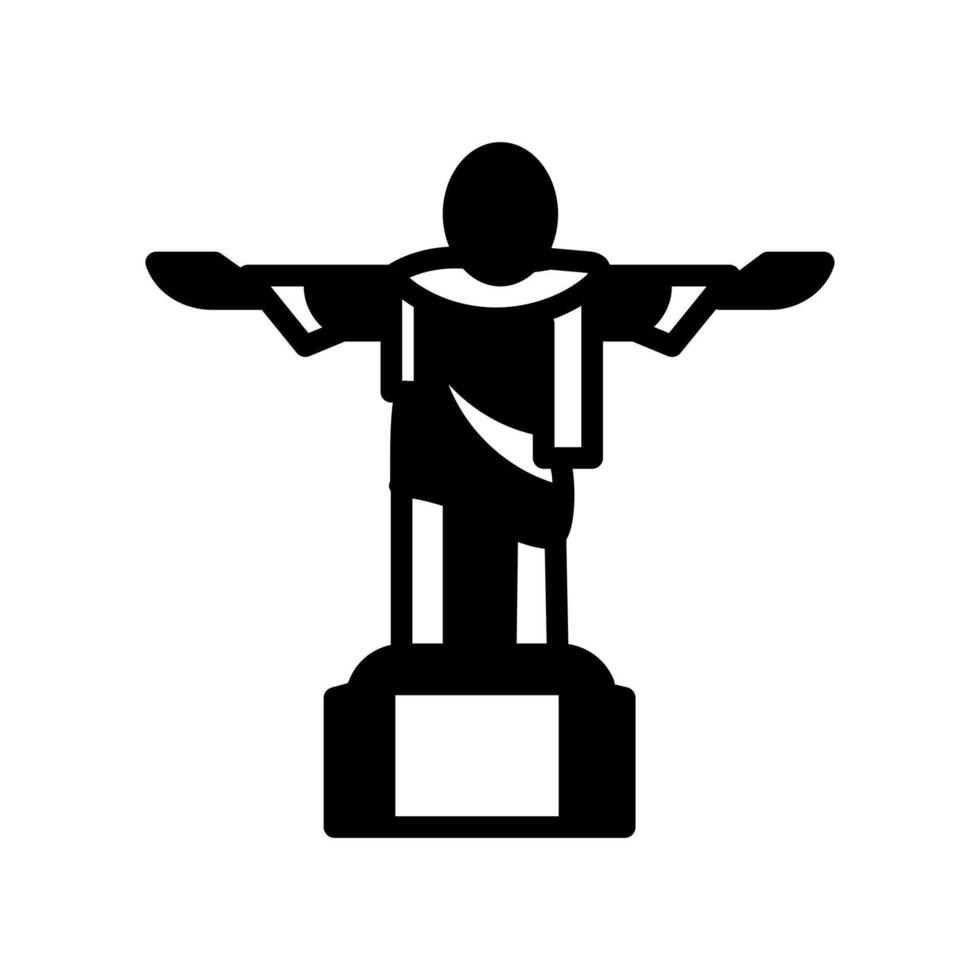 Christ the redeemer icon in vector. Illustration vector