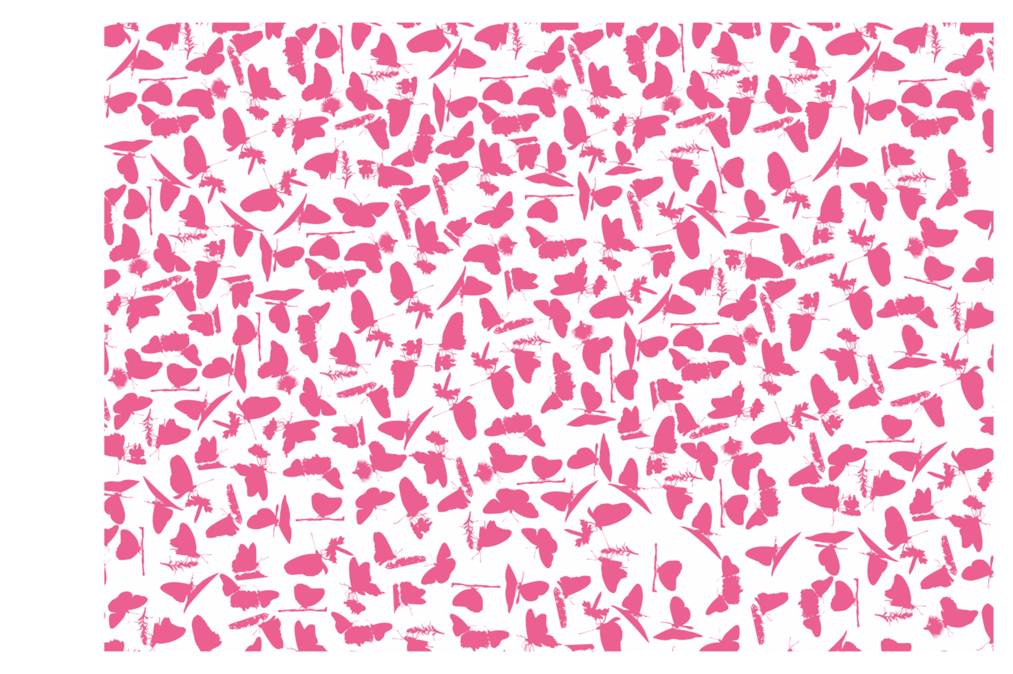 Butterfly Silhouette Pattern Background png