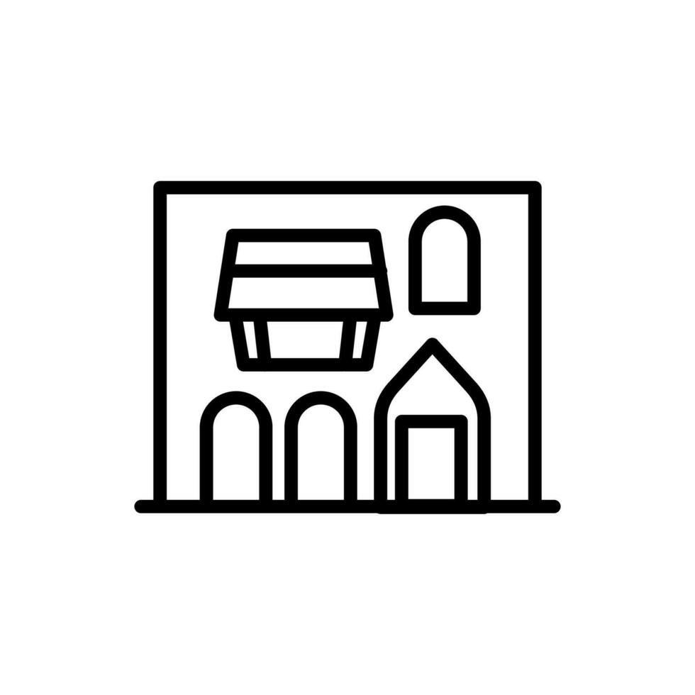 Juliet's Balcony icon in vector. Illustration vector