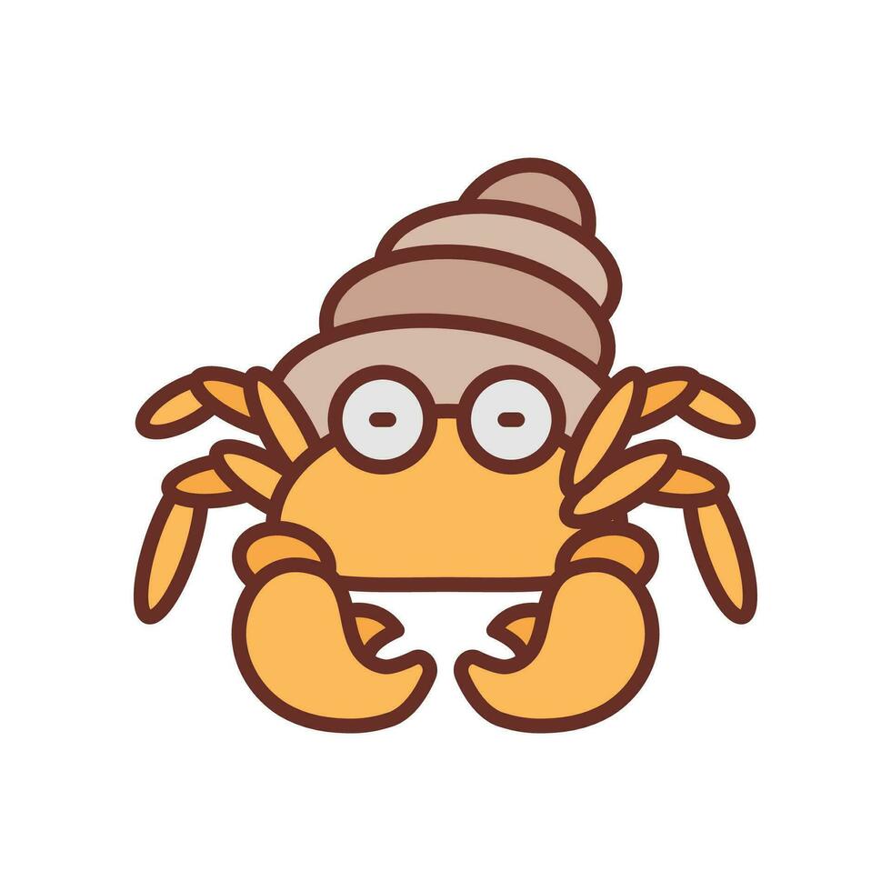 Hermit Crab icon in vector. Illustration vector