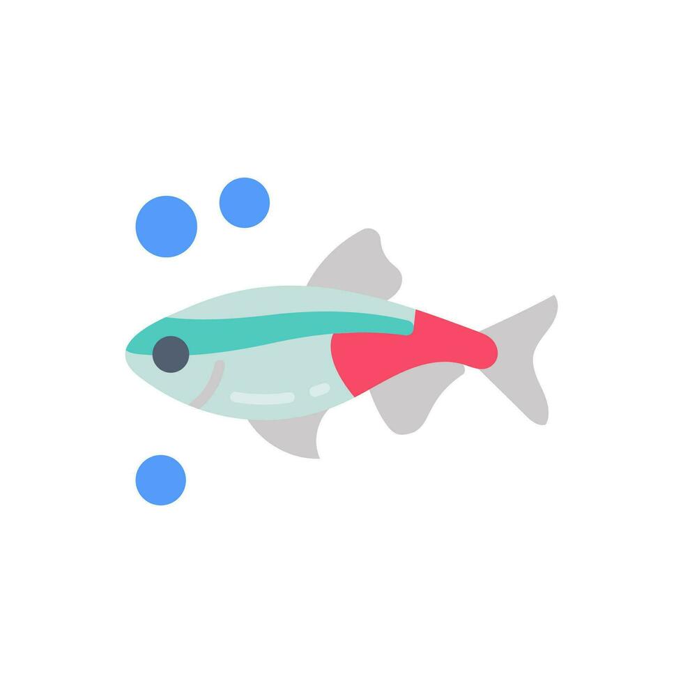 Neon Tetra icon in vector. Illustration vector
