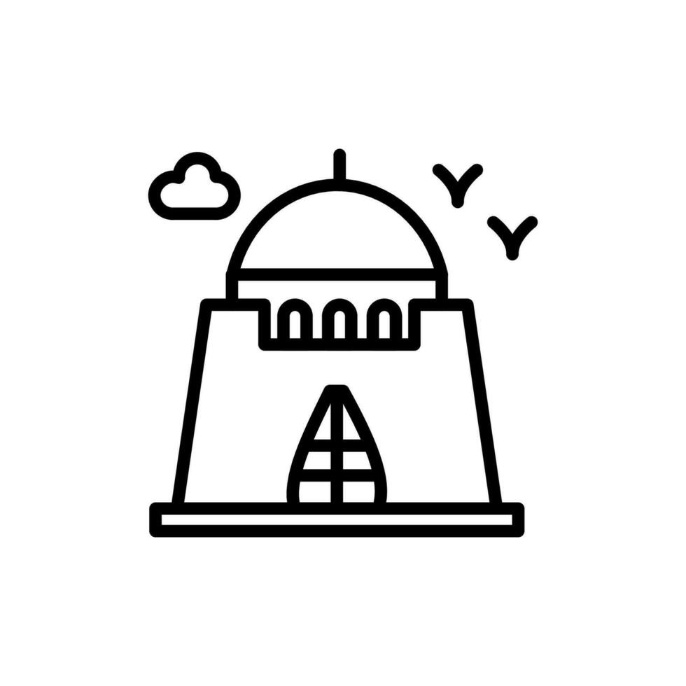 Mazar e Quaid icon in vector. Illustration vector