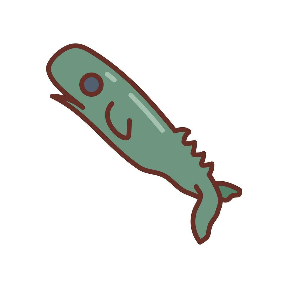 Sperm Whale icon in vector. Illustration vector