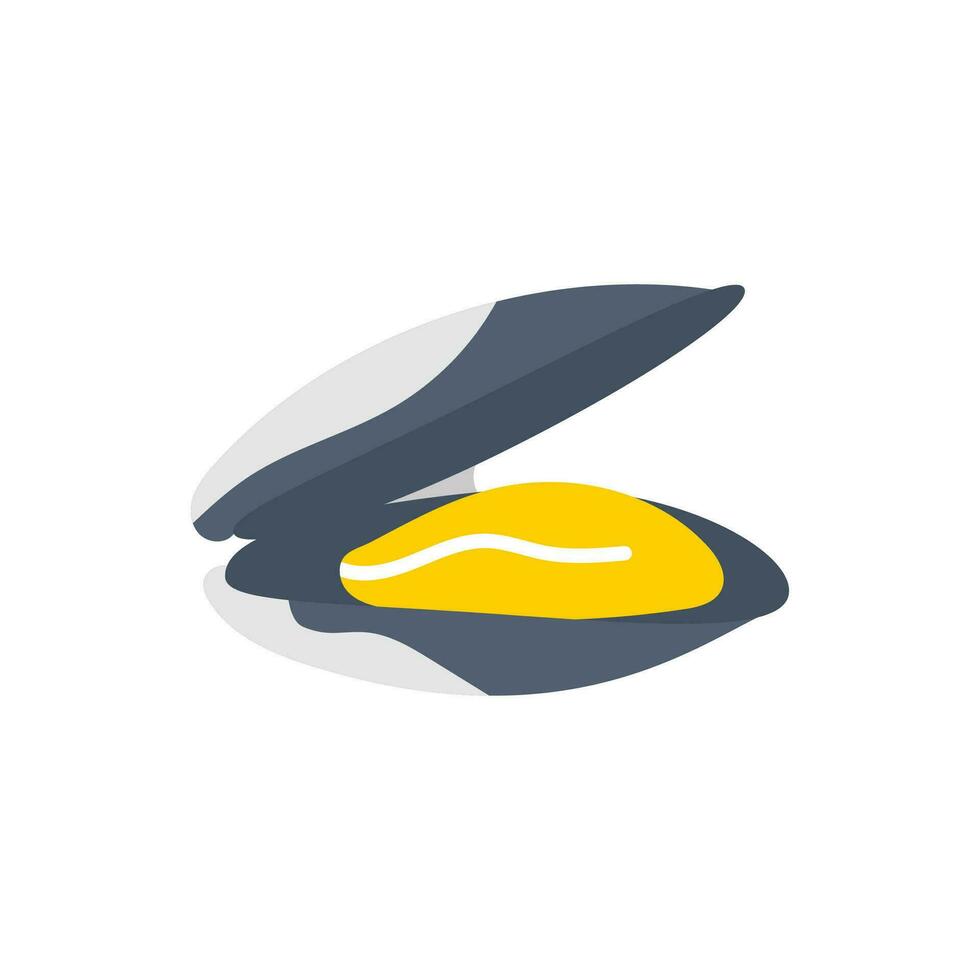 Mussel icon in vector. Illustration vector