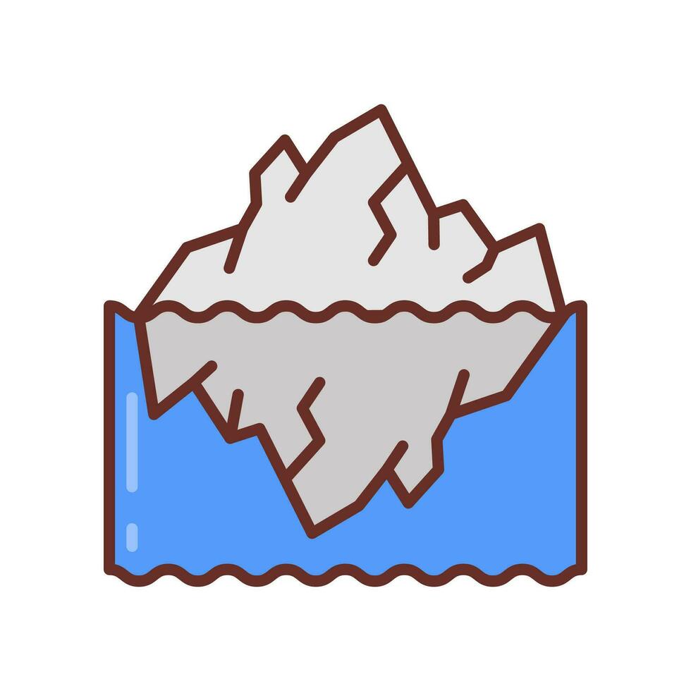 Ocean Ice icon in vector. Illustration vector