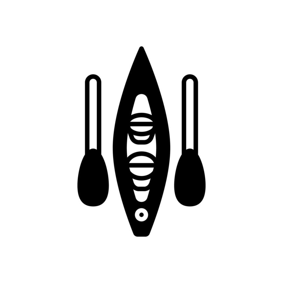 Canoe icon in vector. Illustration vector