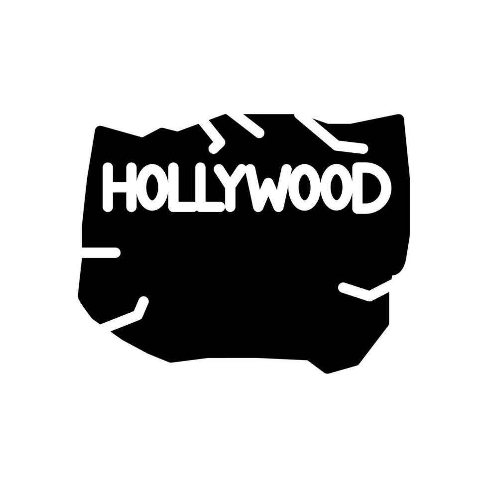 hollywood icono en vector. ilustración vector