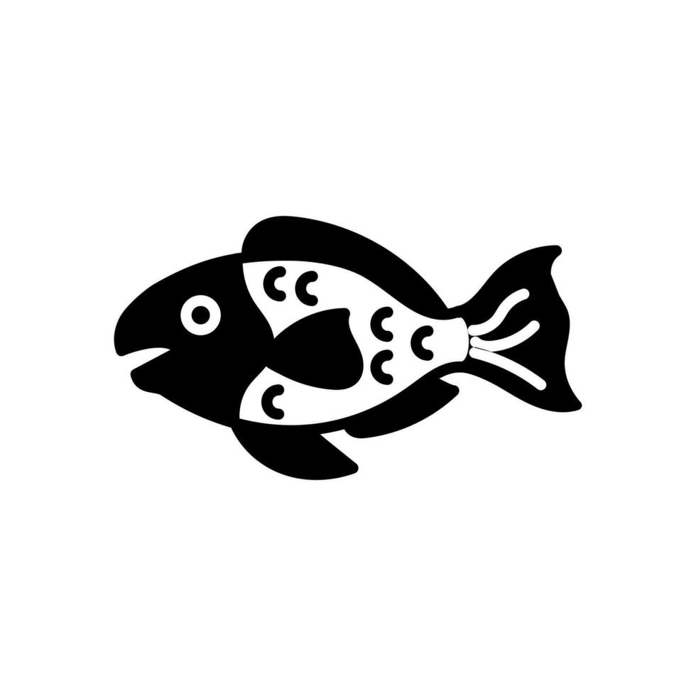 loro pescado icono en vector. ilustración vector