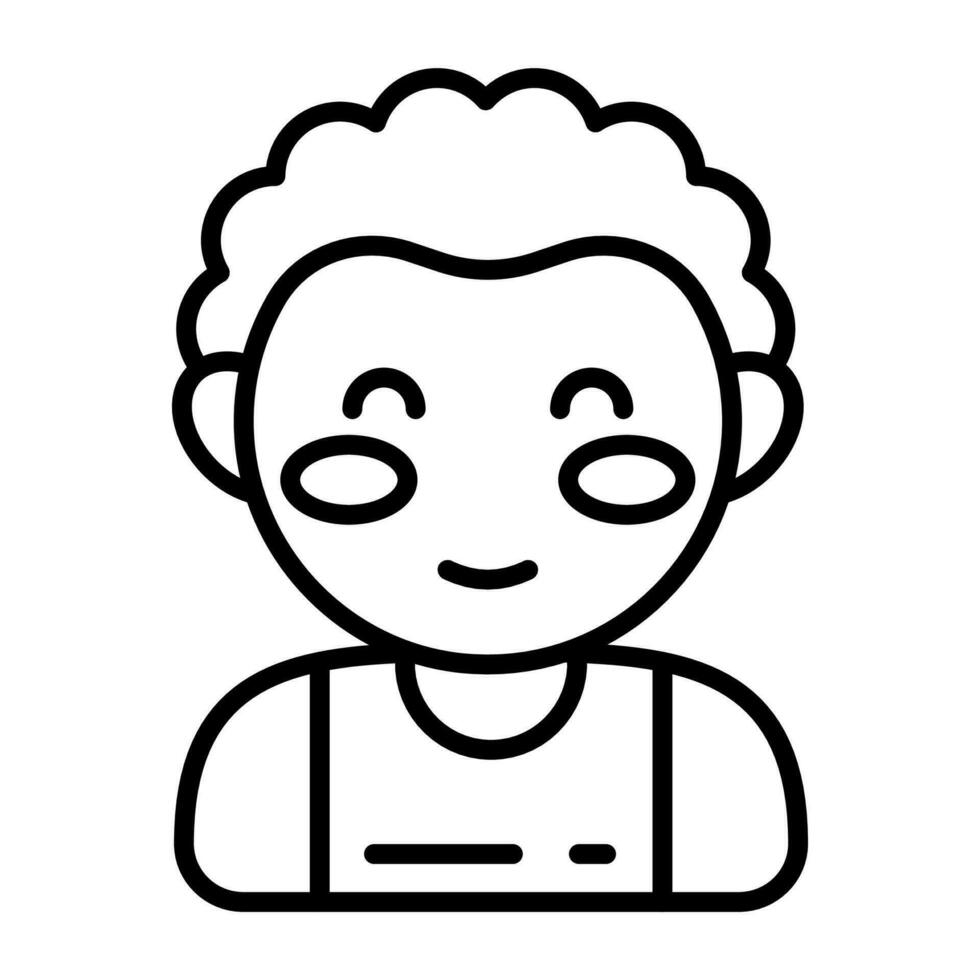 Boy icon in vector. Illustration vector