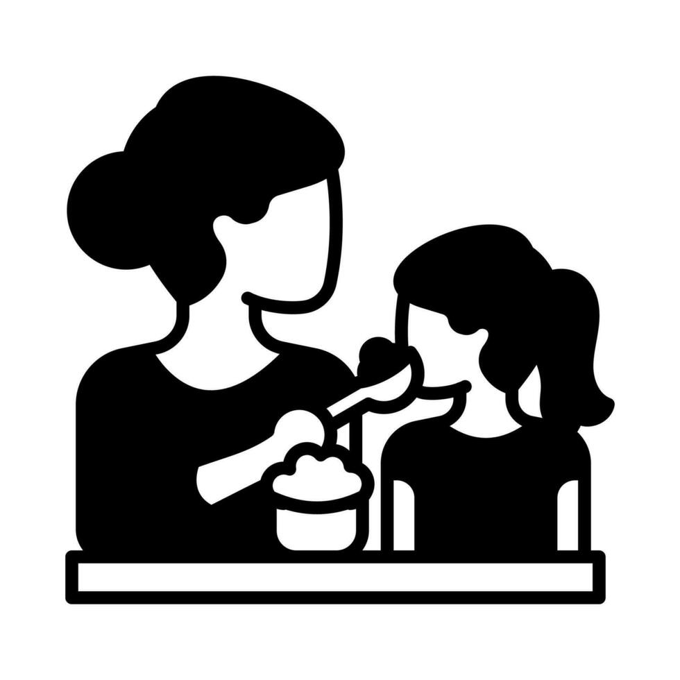 Feeding icon in vector. Illustration vector