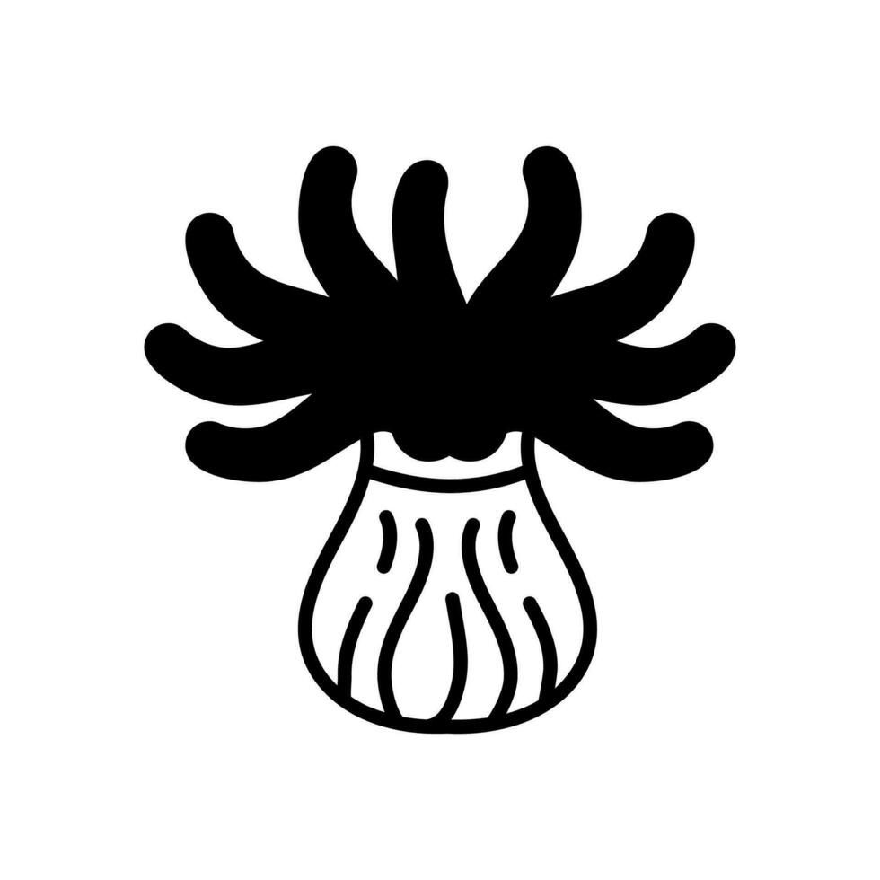 Sea Anemone icon in vector. Illustration vector