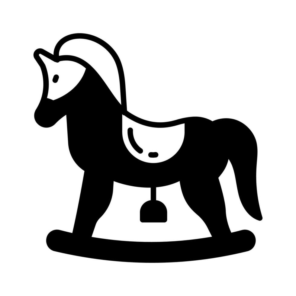 balanceo caballo icono en vector. ilustración vector