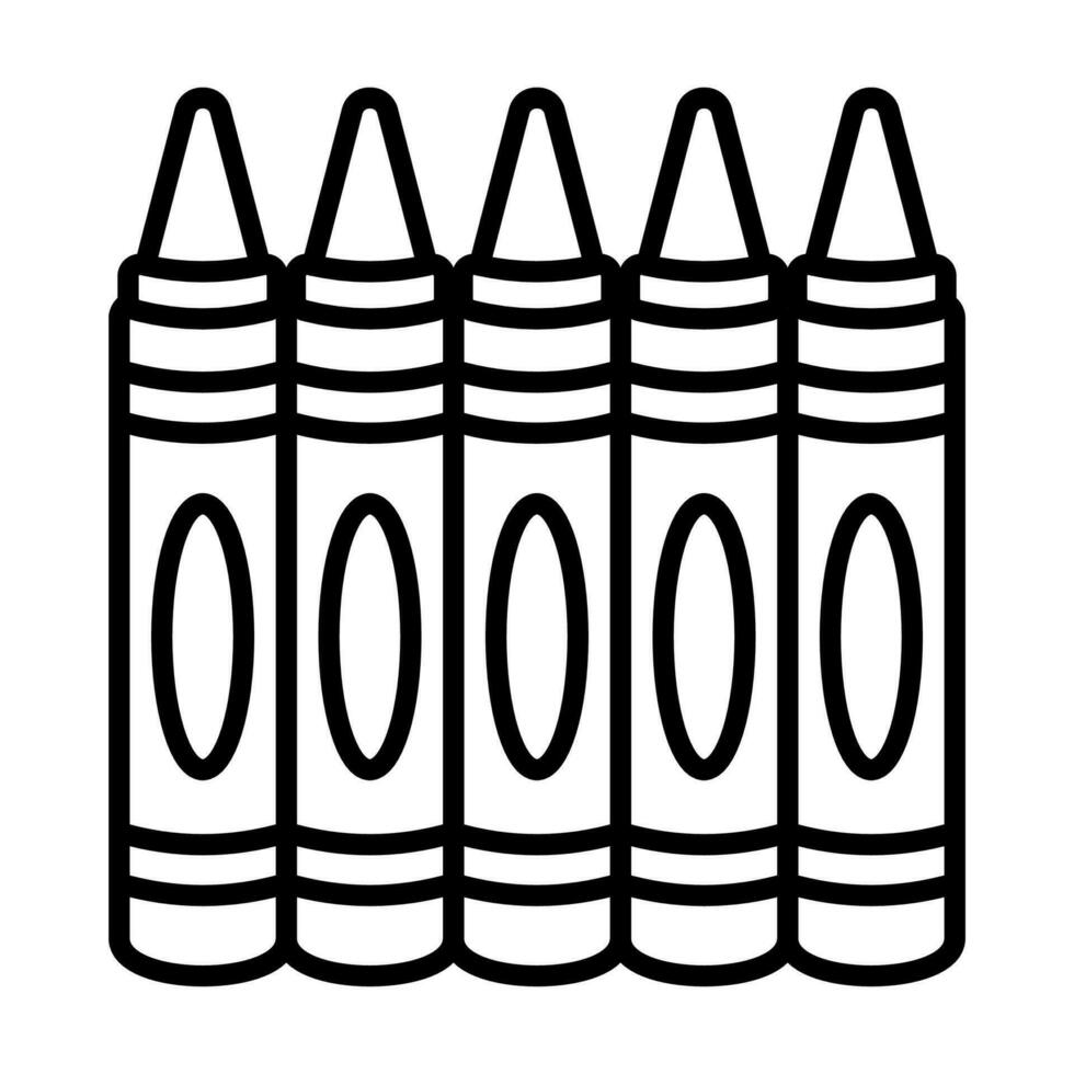 Crayon icon in vector. Illustration vector