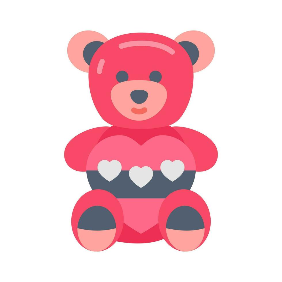 osito de peluche oso icono en vector. ilustración vector