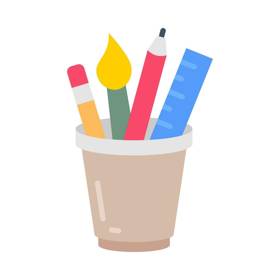 Stationery icon in vector. Illustration vector