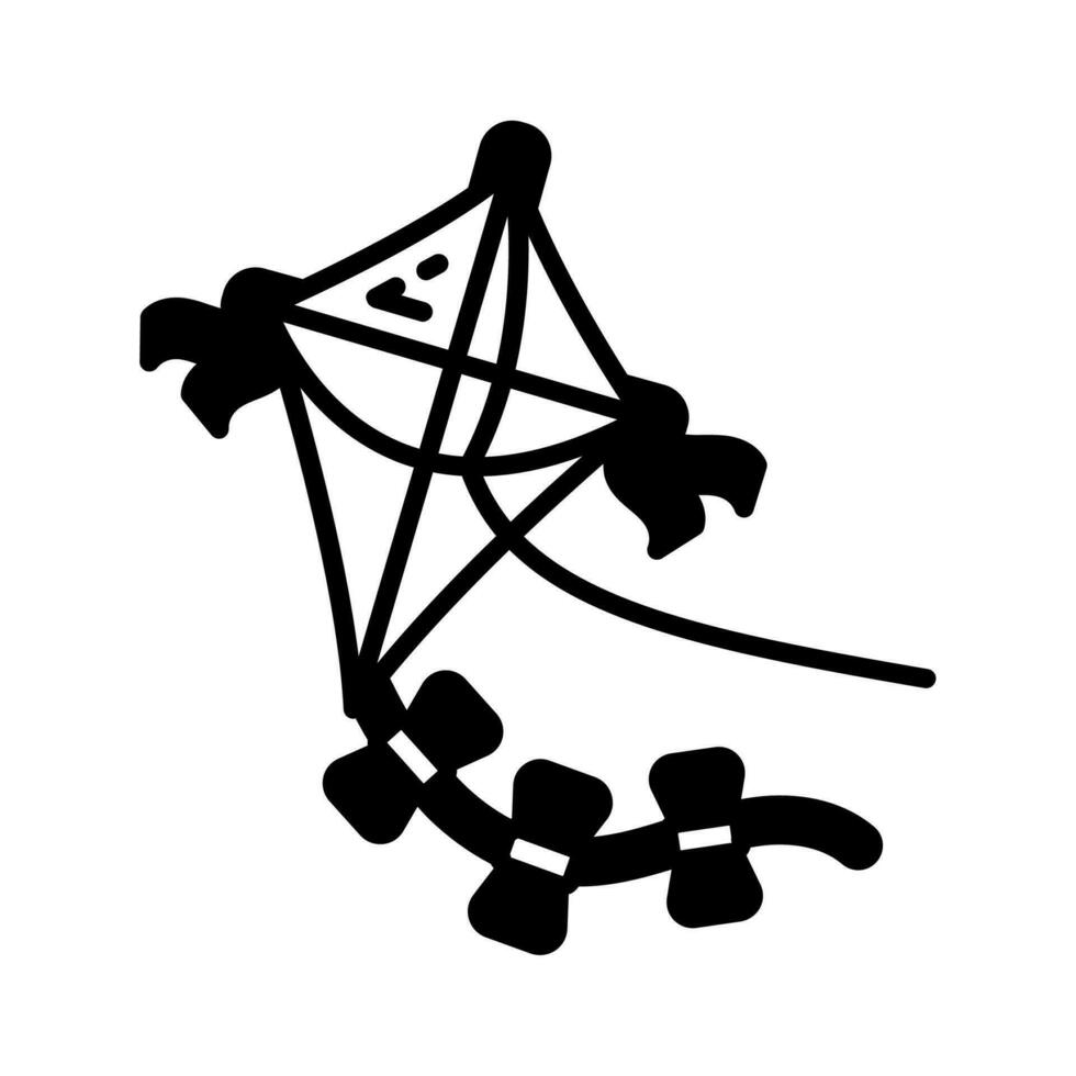 Kite icon in vector. Illustration vector