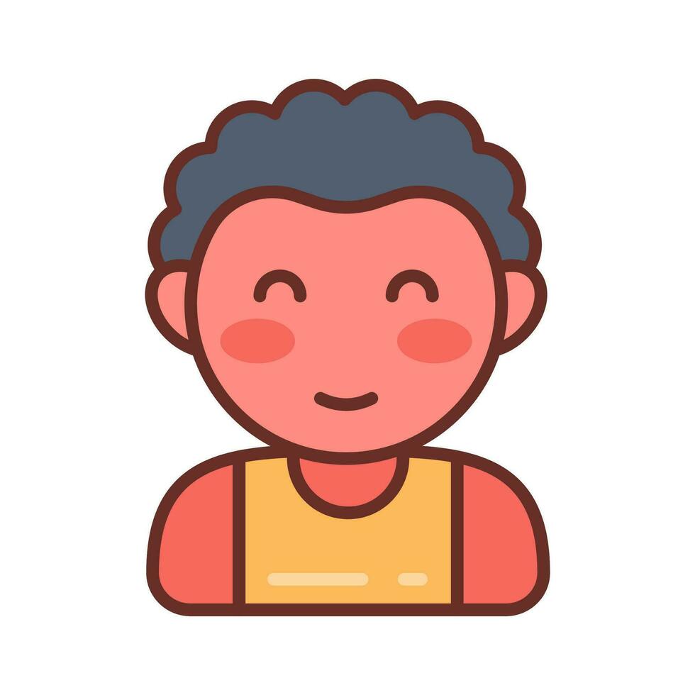 Boy icon in vector. Illustration vector