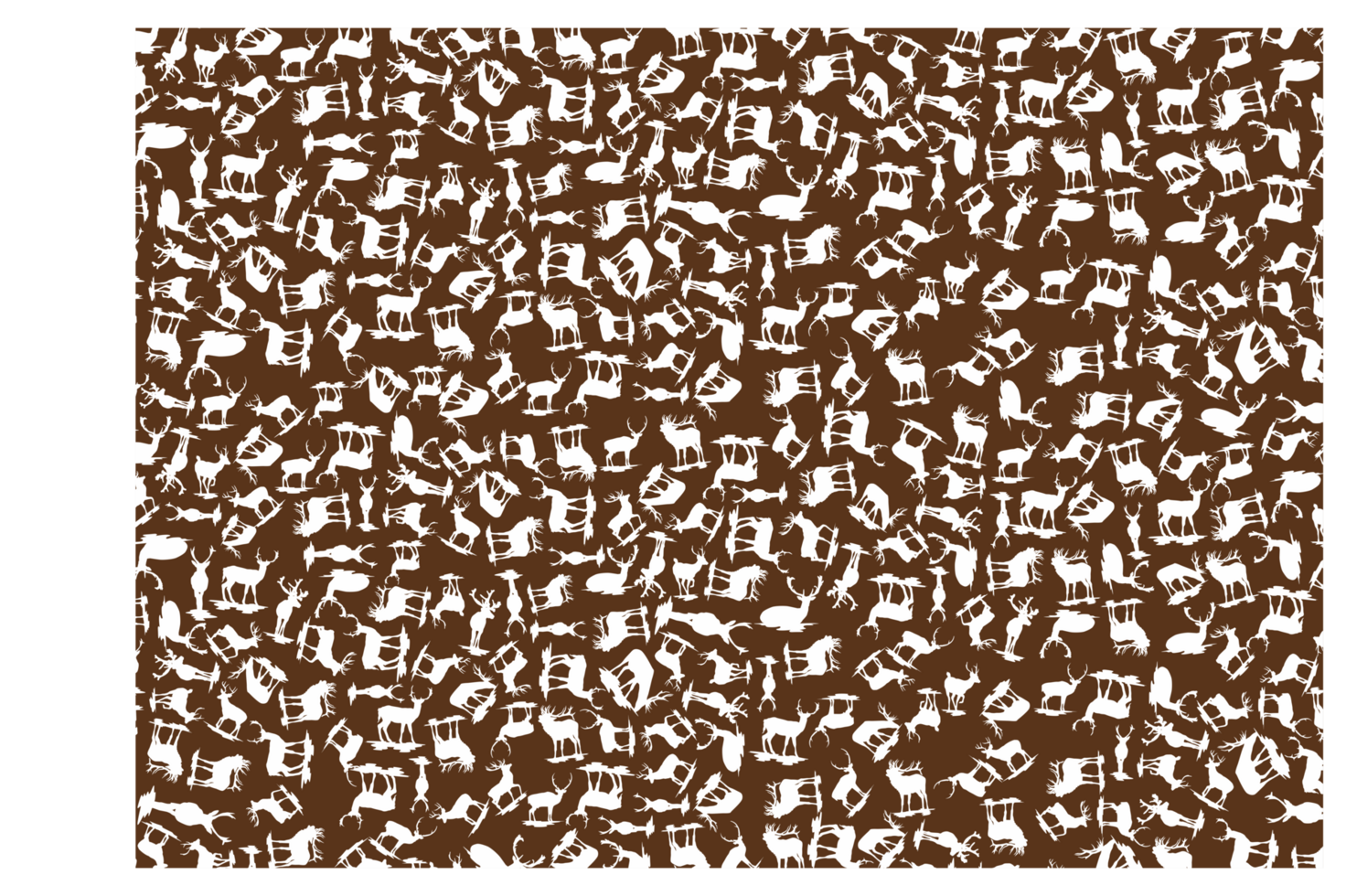 Deer Silhouette Pattern Background png