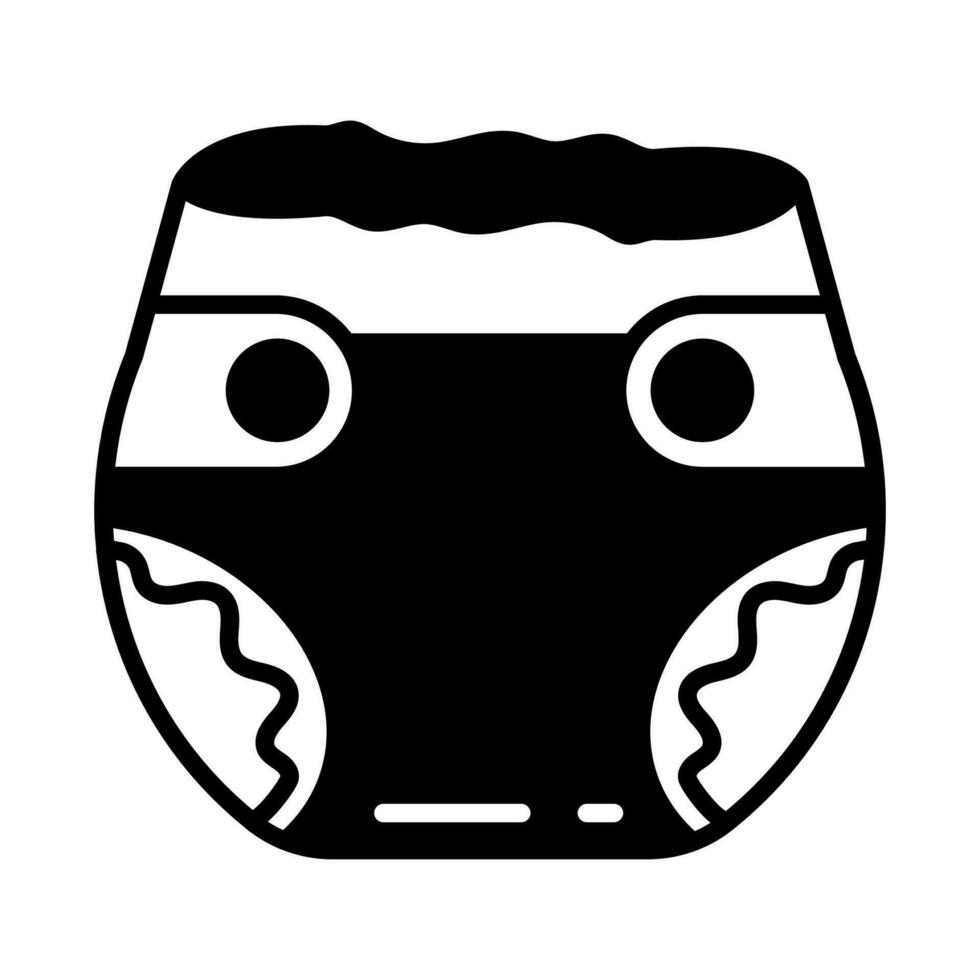 Diaper icon in vector. Illustration vector