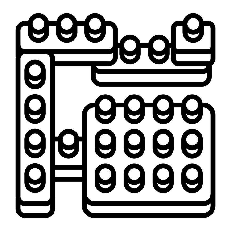 Lego icon in vector. Illustration vector