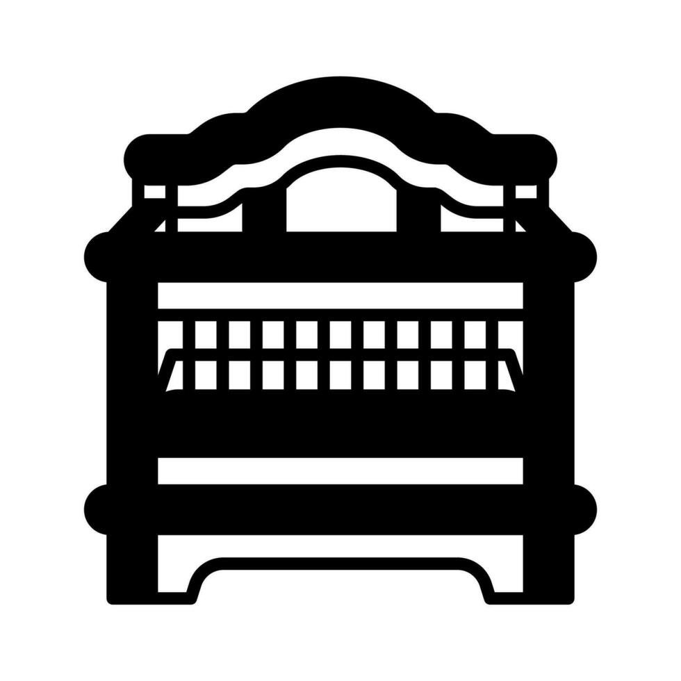 Crib icon in vector. Illustration vector