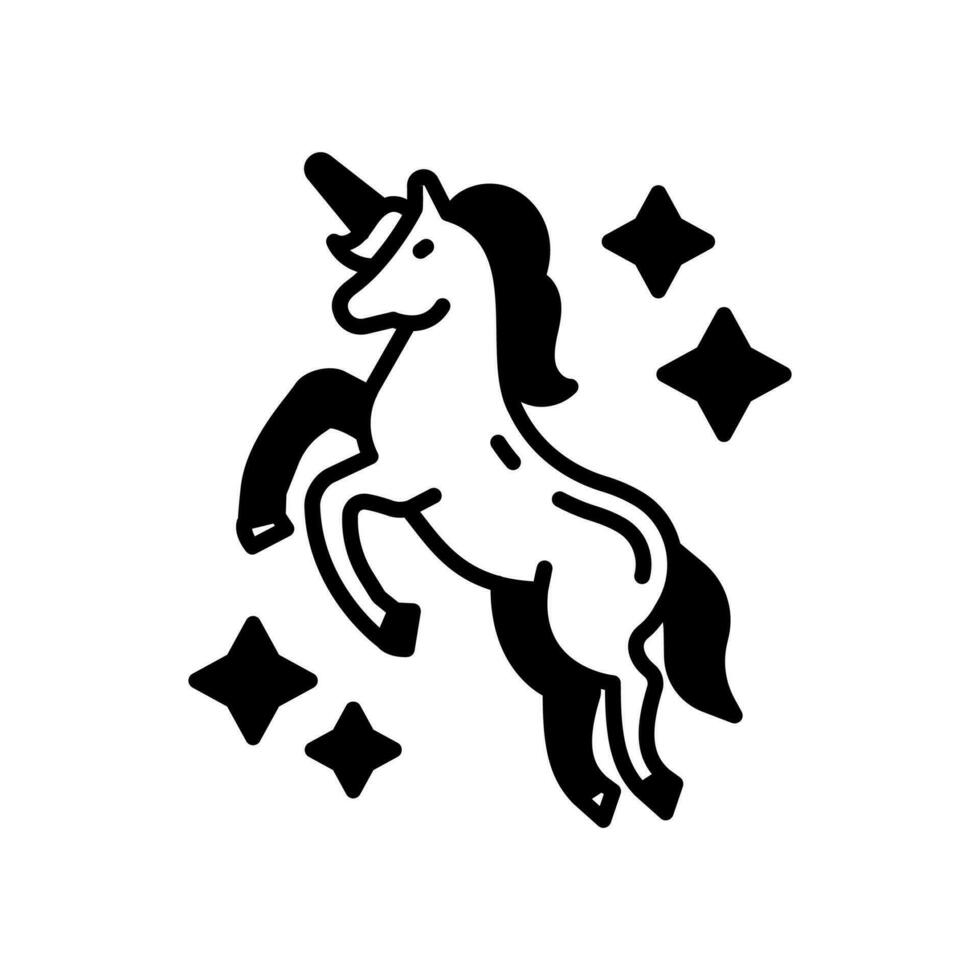 Unicorn icon in vector. Illustration vector